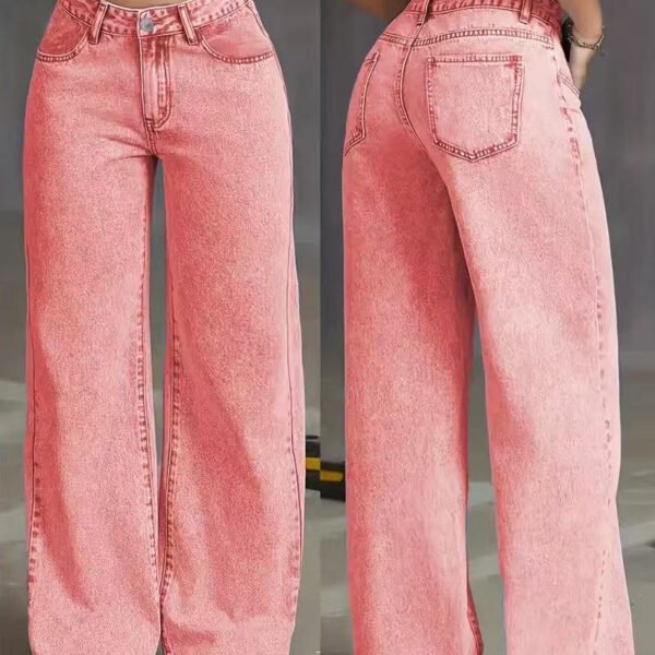 Sweet And Spicy Style High Waist Straight Jeans