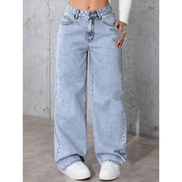 Sweet And Spicy Style High Waist Straight Jeans - Image 6
